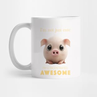 Pig Concentrated Awesome Cute Adorable Funny Quote Mug